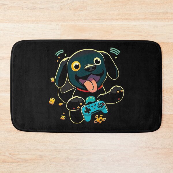 Item preview, funny dog playing vedio game designed and sold by Pawtastic Prints.