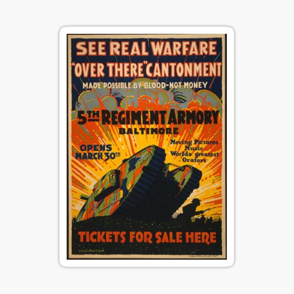 Vista previa del artículo con la obra «Camiseta vintage WW1 Camiseta retra de WWI Publicidad de la guerra mundial», diseñado y vendido por TopTeeShop.