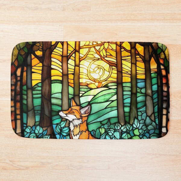 Item preview, Stained Glass Fox designed and sold by Matt's Artificial Nature.