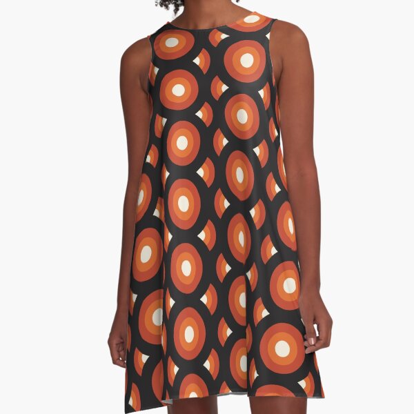 Item preview, Retro 60s 70s Geometric Pattern designed and sold by VintageRetroDep.