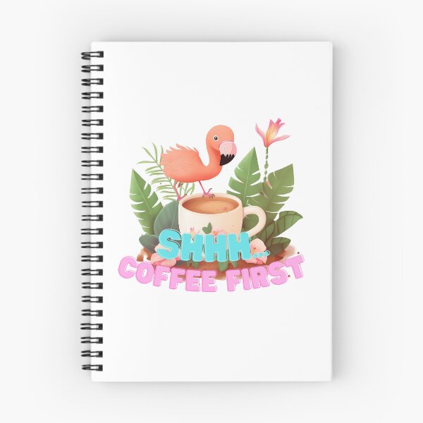 Item preview, Shhh Coffee First Cute Flamingo Caffeine Lover designed and sold by Branjos.