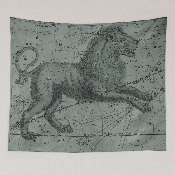 Item preview,  Grey Leo Constellation Star Map  designed and sold by notsweettea.