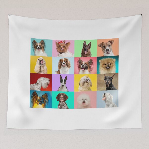 Item preview, picture group of dogs designed and sold by Vintage Vibe Studio.