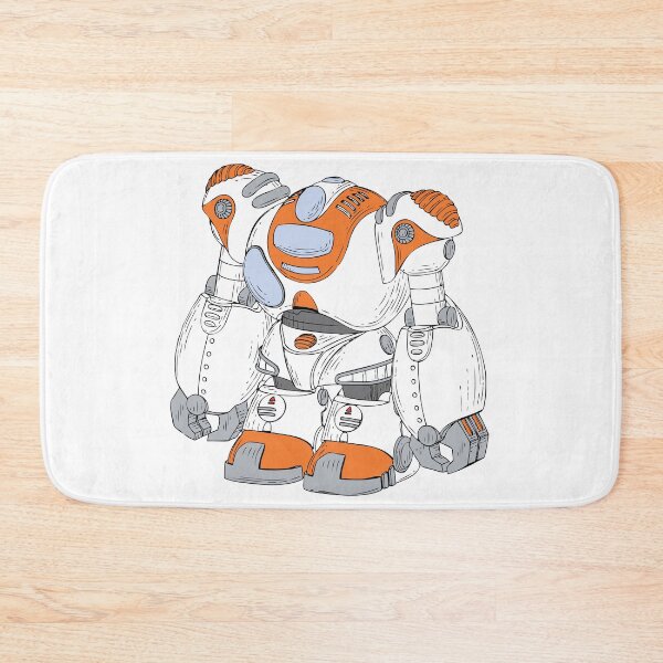 Item preview, Orange and White Robot designed and sold by KatsCanvas.