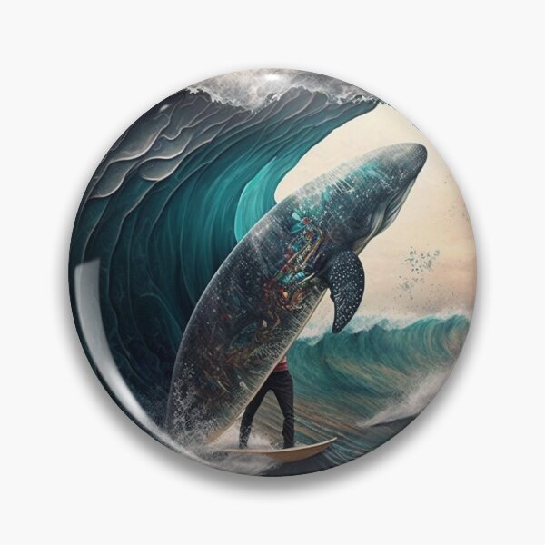 Item preview, Serene Whale Surfing designed and sold by Sanish Shrestha.