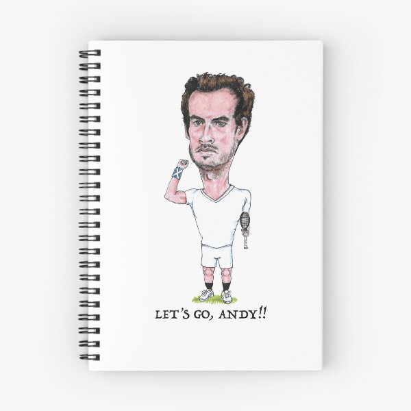 Item preview, Andy Murray pro tennis player caricature designed and sold by dizzycatbiz.