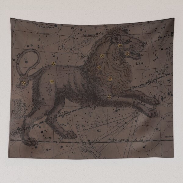 Item preview,  Brown Leo Constellation Star Map  designed and sold by notsweettea.