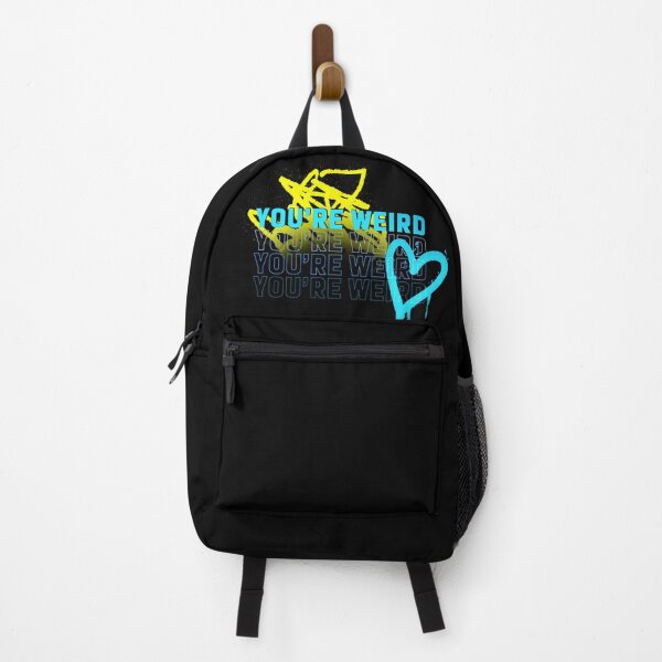 Item preview, Yellow and Light Blue You’re Weird Heart Scribble Green Blue Design designed and sold by Mitch616Art.