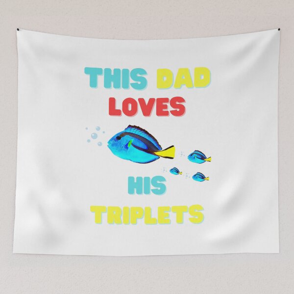 Item preview, This Dad Loves His Triplets designed and sold by Delnet ⭐⭐⭐⭐⭐.