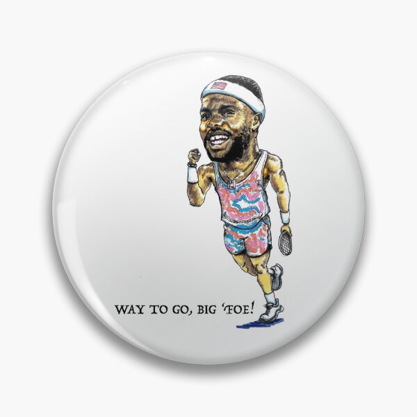 Item preview, Frances Tiafoe pro tennis player caricature designed and sold by dizzycatbiz.