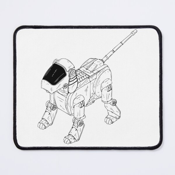 Item preview, White Robot Dog designed and sold by KatsCanvas.