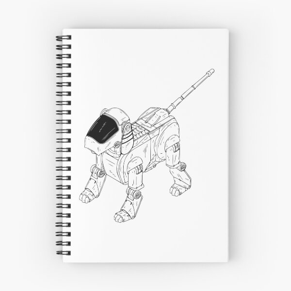 Item preview, White Robot Dog designed and sold by KatsCanvas.