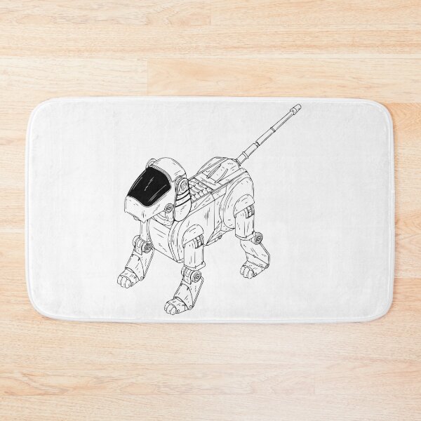 Item preview, White Robot Dog designed and sold by KatsCanvas.