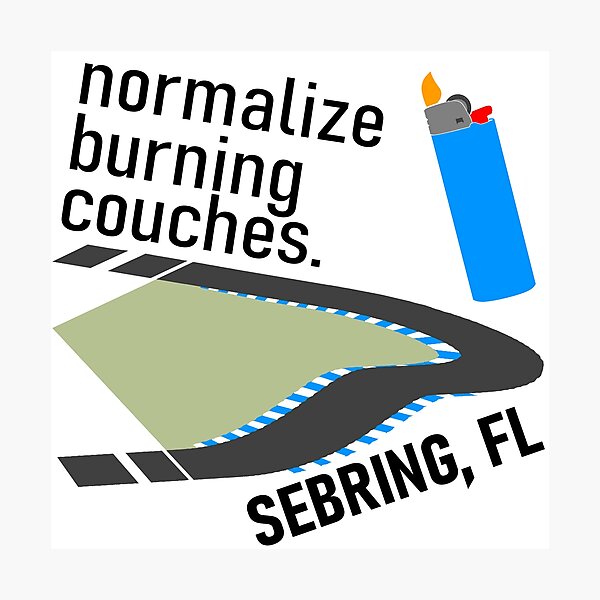 Item preview, Sebring Couch Burning designed and sold by davisw18.