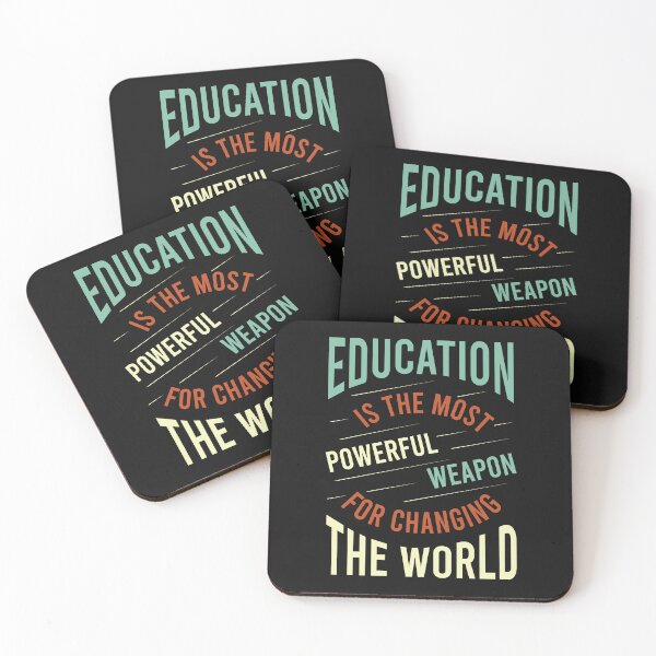 Item preview, Education is the Most Powerful Weapon for Changing the World designed and sold by whyitsme.