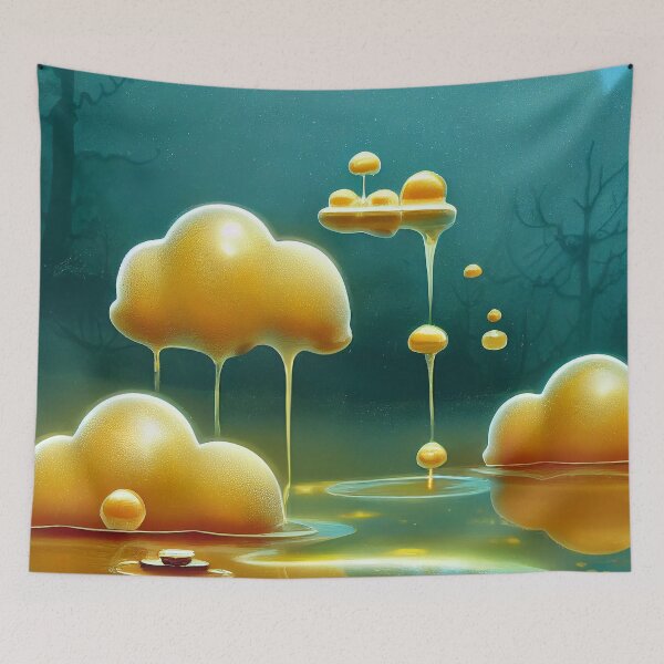 Item preview, Lake Honey, fantasy painting designed and sold by EmeraldeaArt.