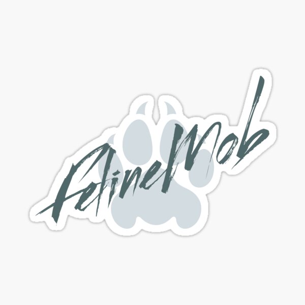 Item preview, Feline Mob Logo | Sticker | Magnet | Others designed and sold by ANIMALAND DESIGN.
