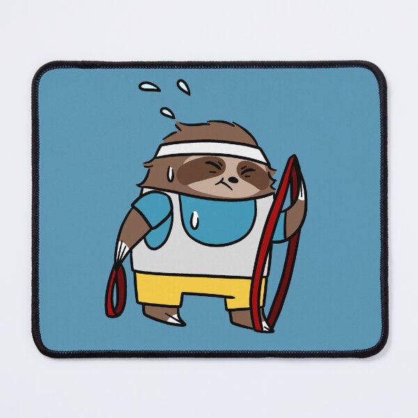 Item preview, Sloth with Fitness Resistance Bands designed and sold by SaradaBoru.