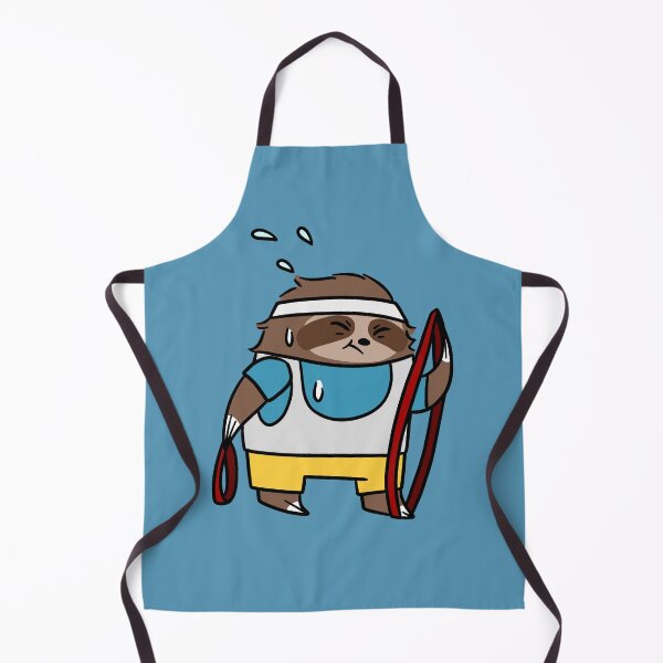 Item preview, Sloth with Fitness Resistance Bands designed and sold by SaradaBoru.