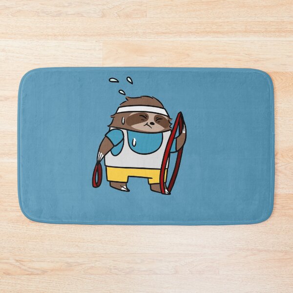 Item preview, Sloth with Fitness Resistance Bands designed and sold by SaradaBoru.