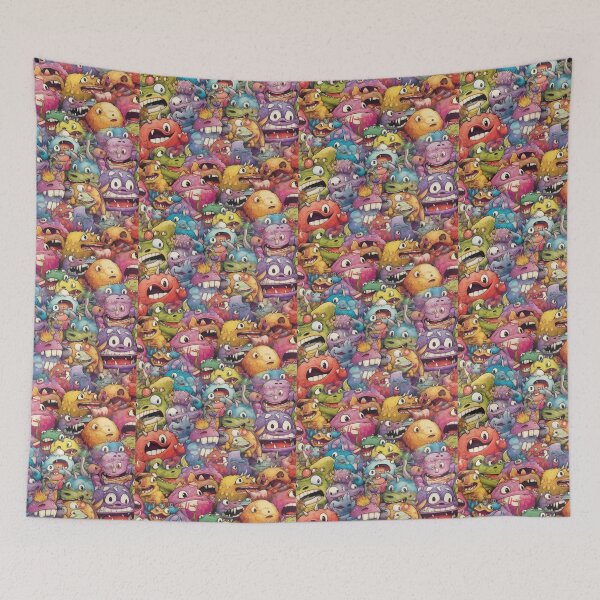Item preview, A Bunch of Monsters in colorful world designed and sold by delroy66.