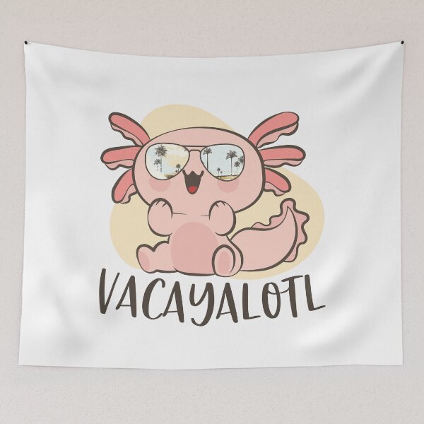 Item preview, Funny Axolotl Lover Pun Vacayalotl Cute Beach Vacation designed and sold by MintedFresh.