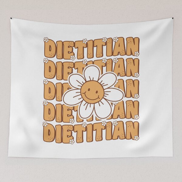 Item preview, Groovy Retro Dietitian Daisy Flower Womens Nutritionist RDN designed and sold by MintedFresh.