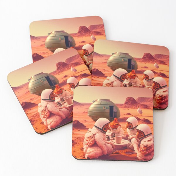 Item preview, Chicken on mars  designed and sold by HomeIsUs.