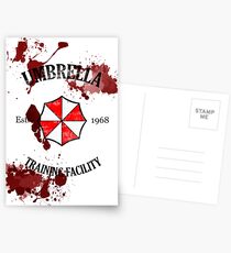 Umbrella Training Facility Vintage Resident Evil Postcards