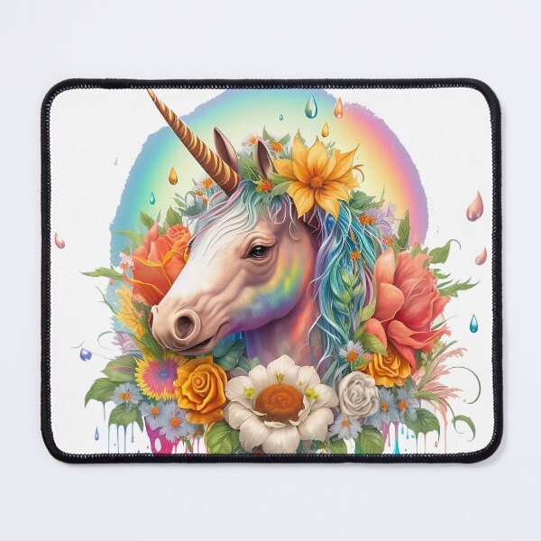 Item preview, Unicorn Flower - A Magical and Colorful Fantasy designed and sold by zzibel.