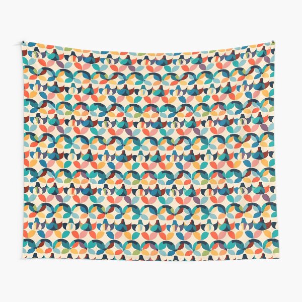 Colorful abstract spring pattern Tapestry