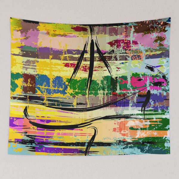 Item preview, Colorful Abstract Art designed and sold by stylebytara.