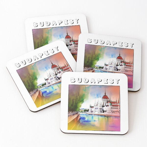 Item preview, Budapest - City Vibes - Acuarela Europa arte designed and sold by All-About-Life.