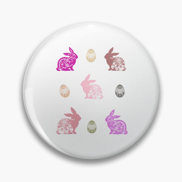 Item preview, Fluffy Pink Bunny Pack, Easter Pink Boho Aesthetic Bunnies  designed and sold by haRexia.