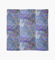 Psychedelic Unicorn Sharpie Marker Blue Rainbow Drawing Scarf