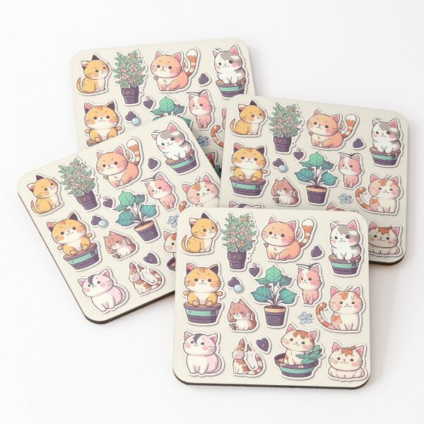 Item preview, Cute Cats Packs lovers  designed and sold by verluxe.