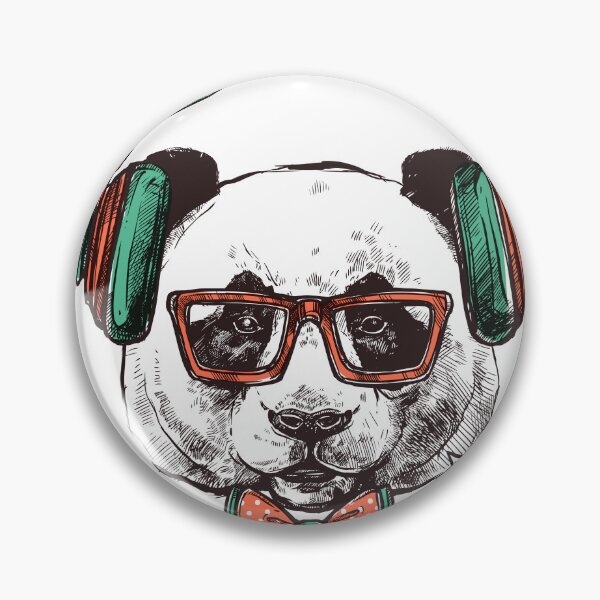Item preview, Panda with headphones designed and sold by TheGrandShopart.