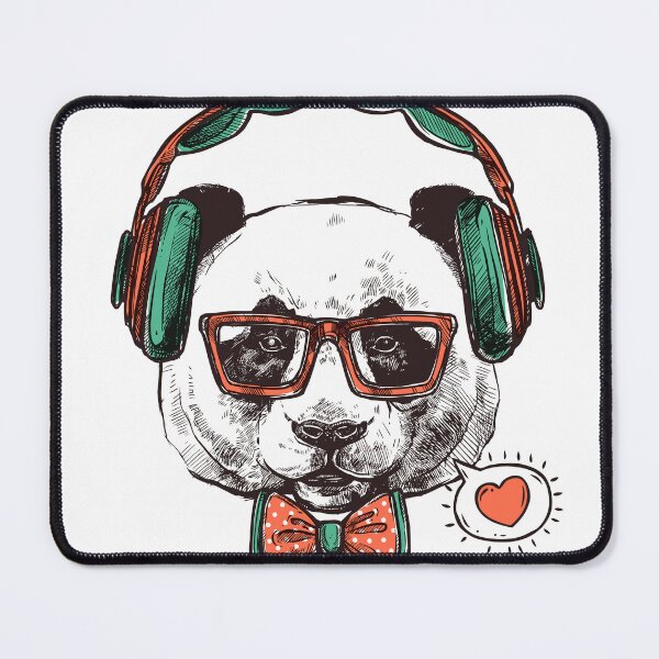 Item preview, Panda with headphones designed and sold by TheGrandShopart.