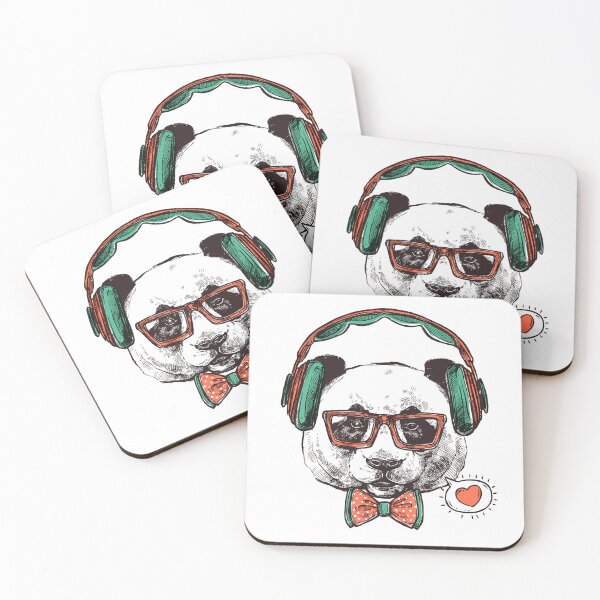Item preview, Panda with headphones designed and sold by TheGrandShopart.