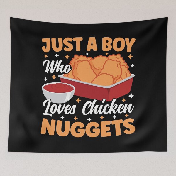 Item preview, Just A Boy Who Loves Chicken Nuggets Funny Chicken Nuggets designed and sold by MintedFresh.