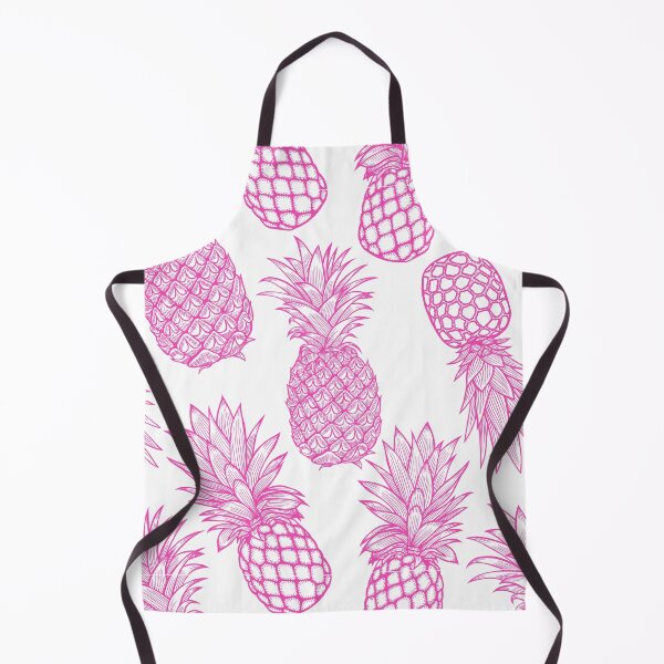 Item preview, Pink on White Pineapple Pattern designed and sold by KatsCanvas.