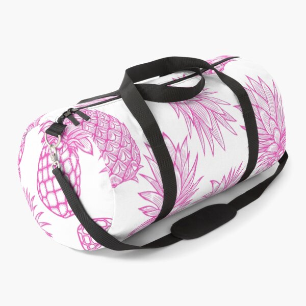 Item preview, Pink on White Pineapple Pattern designed and sold by KatsCanvas.