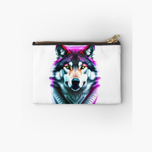 Item preview, wolf in beautiful and colorful look designed and sold by worldshopcolor.
