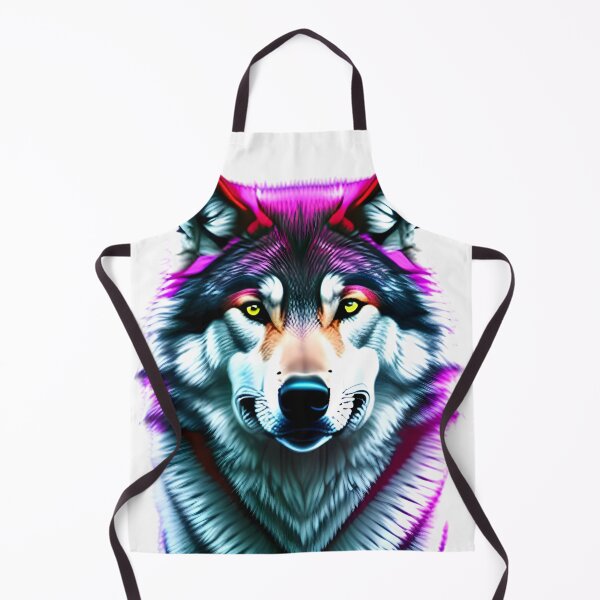 Item preview, wolf in beautiful and colorful look designed and sold by worldshopcolor.