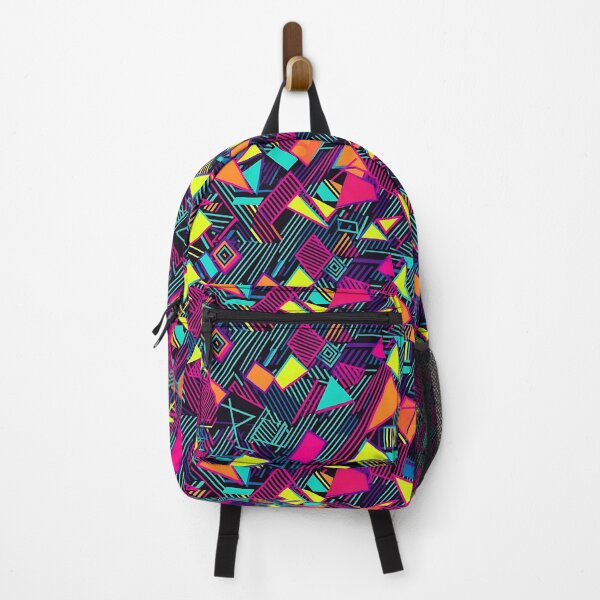 Item preview, Colorful geometric pattern, neon colours designed and sold by TheInspiredAI.