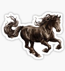 Friesian horse Sticker