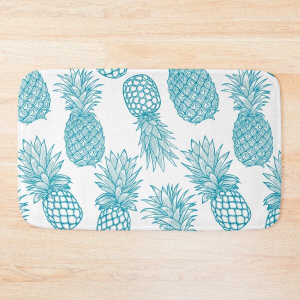 Item preview, Blue Pineapple Pattern designed and sold by KatsCanvas.