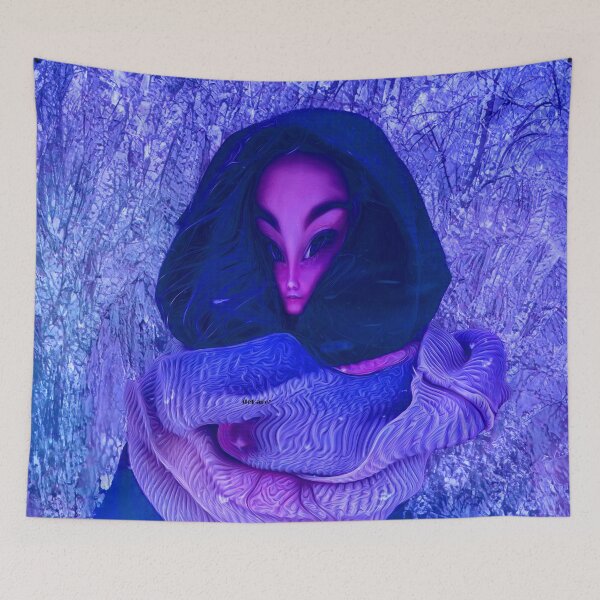 Item preview, Blue Alien in the Far North - dePace' designed and sold by mrpropcake.