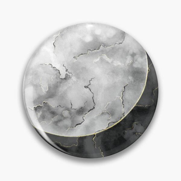 Artikelvorschau, Marmor-Neumond (schwarz auf weiß) entworfen und verkauft von Arirain.