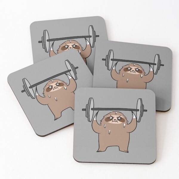Item preview, Sloth Lifting a Barbell designed and sold by SaradaBoru.